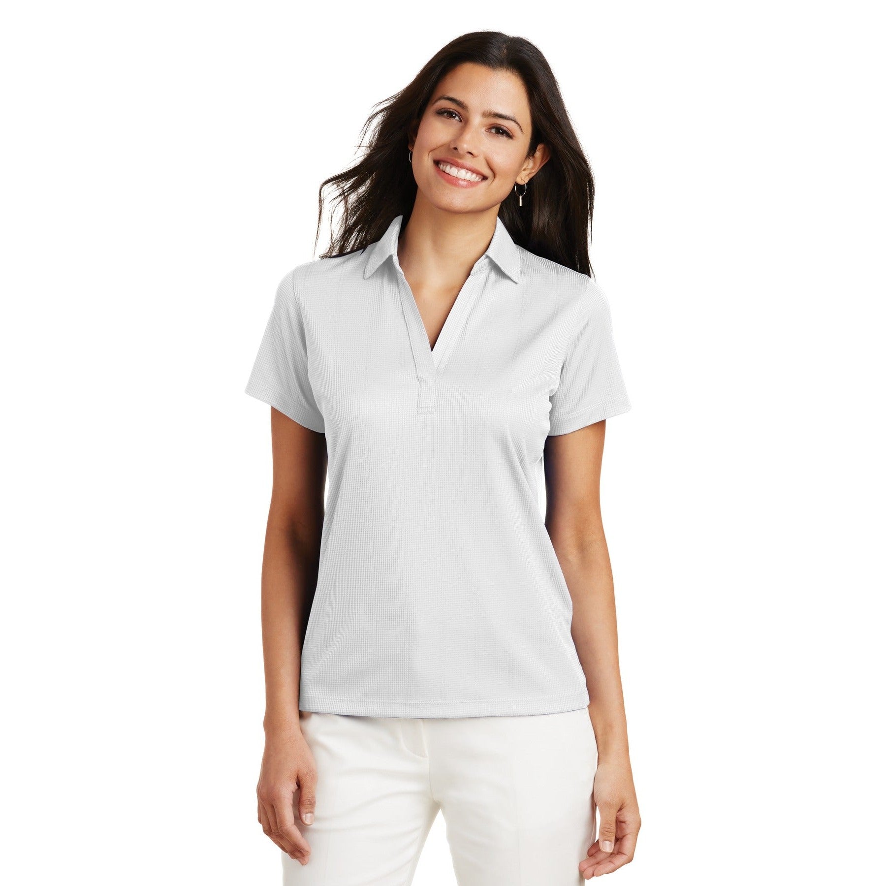 Port Authority-Port Authority® Women's Performance Fine Jacquard Polo. L528-MedTech-11